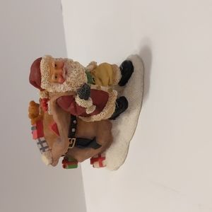 Santa with Bag of Presents Candle Cuddlers Our America Decoration Holiday